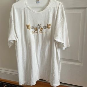 NWOT Womens Embroidered Aloha Hawaii T-Shirt: Size XL